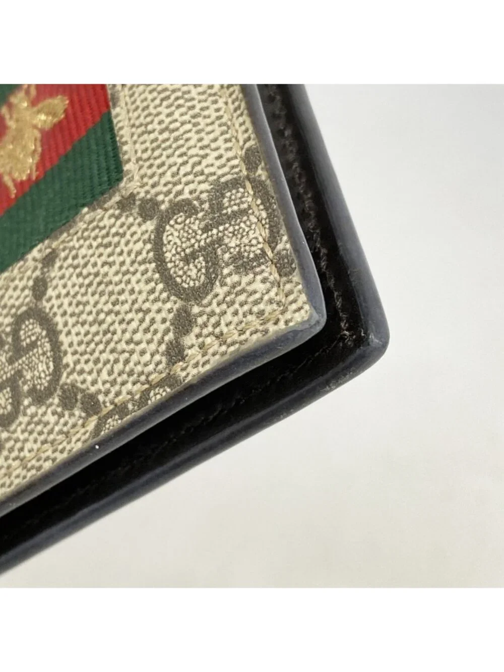 ★SOLD★ Gucci Billfold GG Supreme Sherry Line Brown Wallet - Picture 6 of 8